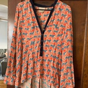 Anthropologie Tiger Blouse